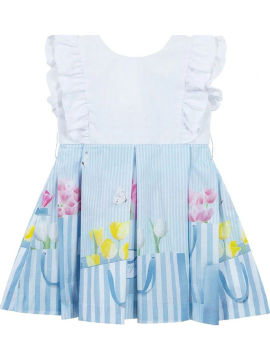 Rochie pentru Copii Fără mâneci Floral Albastru deschis