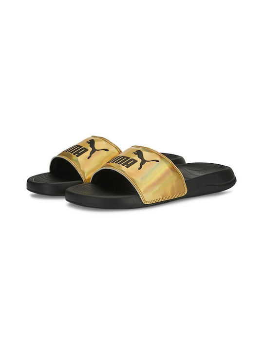 Puma Frauen Flip Flops in Gold Farbe