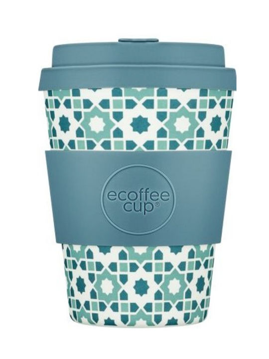 Graffiti Porto Koufo Tasse Bamboo mit Deckel Blau 350ml 1Stück