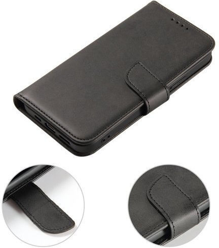 Hurtel Magnet Wallet Δερματίνης Black (TCL 30 / 30+ / 30 5G)