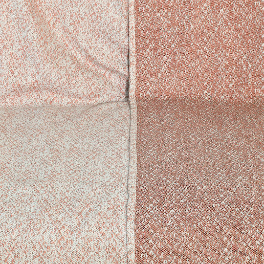 Lino Home Meliki Ριχτάρι Διθέσιου Καναπέ Πλεκτό 180x250εκ. Salmon 3000003583