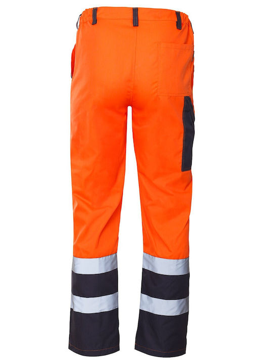 Stenso Collins Reflective Work Trousers Orange