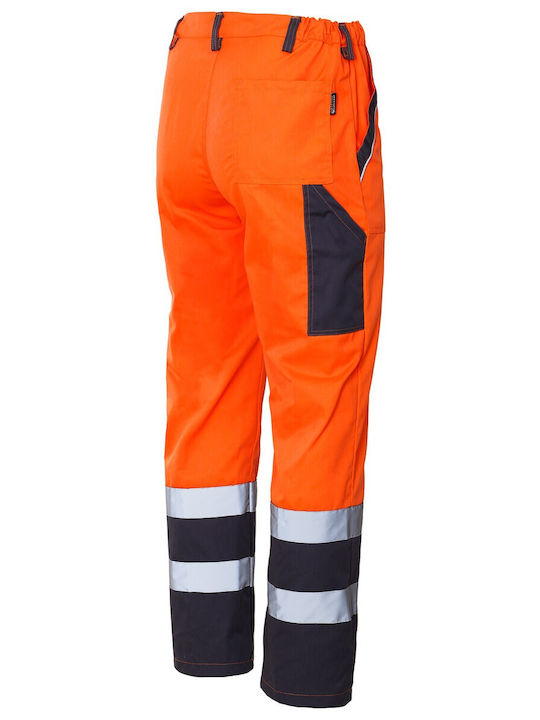 Stenso Collins Reflectorizant Pantaloni de Lucru Portocaliu