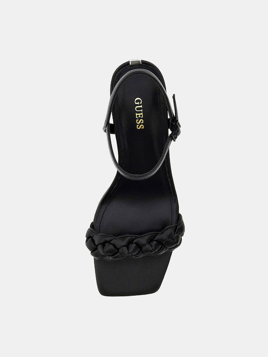 Guess Women's Sandals with Ankle Strap Black