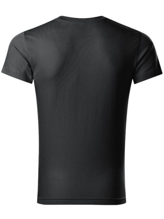 Malfini Ανδρικό Διαφημιστικό T-shirt Κοντομάνικο σε Γκρι Χρώμα