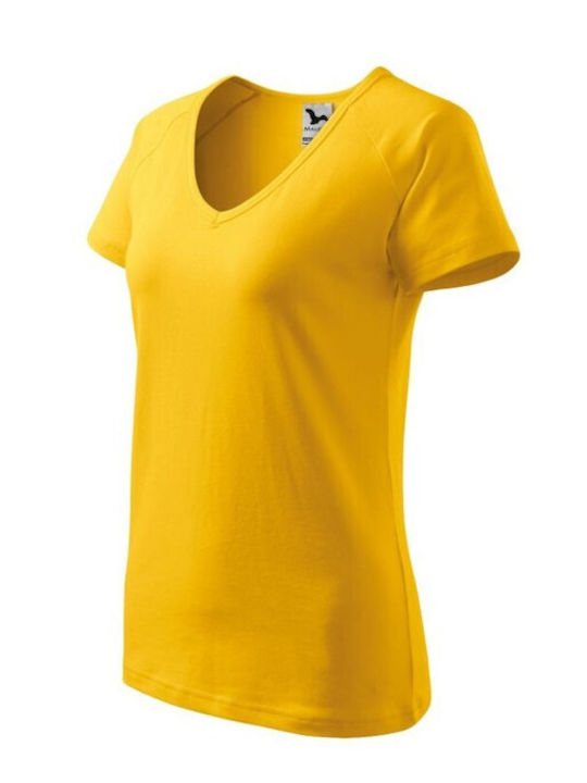 Malfini Women's Short Sleeve Promotional T-Shirt Yellow 128-04