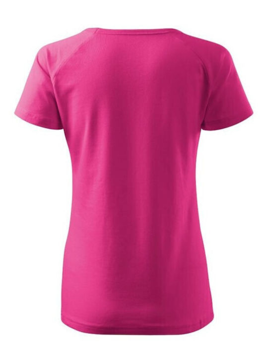 Malfini Γυναικείο Διαφημιστικό T-shirt Κοντομάνικο σε Μωβ Χρώμα