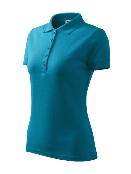 Malfini Women's Short Sleeve Promotional Blouse Blue