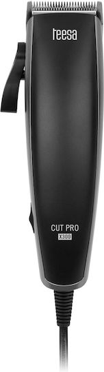 Teesa Cut Pro X300 Κουρευτική Μηχανή Ρεύματος Μαύρη TSA0528
