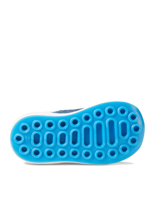 Pantofi copii din material textil cu velcro Albastru Tess Tye Dye