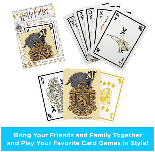 Aquarius Hufflepuff Collectible Playing Cards Harry Potter Laminated for Poker