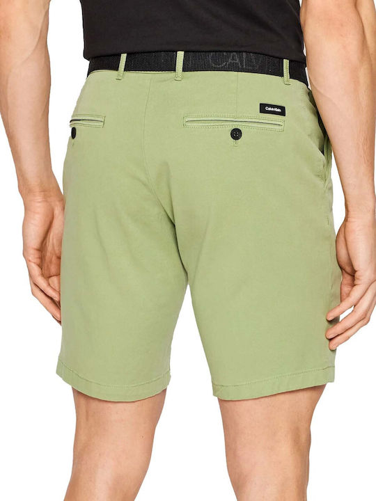 Calvin Klein Men's Chino Monochrome Shorts Green