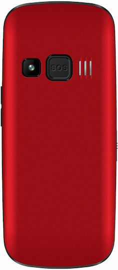 Evolveo Easyphone EP-550 Single SIM Κινητό με Μεγάλα Κουμπιά Κόκκινο