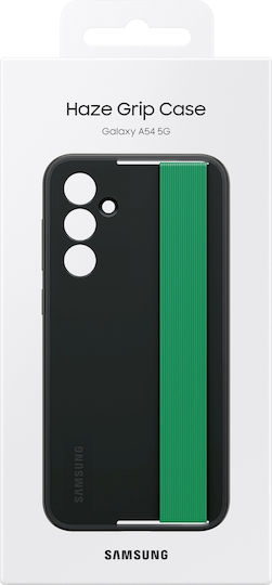 Samsung Grip Umschlag Rückseite Silikon Schwarz (Galaxy A54)