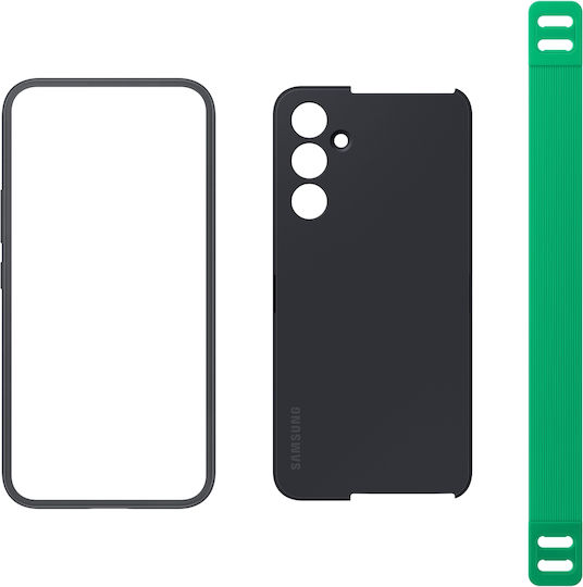 Samsung Grip Umschlag Rückseite Silikon Schwarz (Galaxy A54)