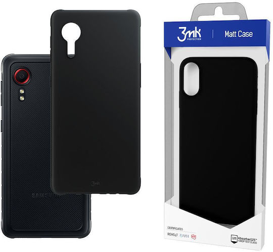 3MK Matt Umschlag Rückseite Silikon Schwarz (Galaxy Xcover 5)
