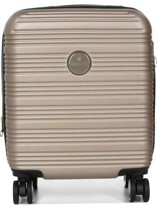 WORLDLINE Worldline Koffer Kabine Hart Beige mit 4 Räder Höhe 45cm