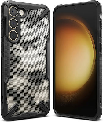 Ringke Fusion X Plastic / Silicone Back Cover Camo Black (Galaxy S23+)