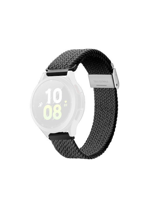 Dux Ducis Mixture II Λουράκι Υφασμάτινο Μαύρο (Samsung Galaxy Watch 4 / Huawei Watch GT 2 (42mm))