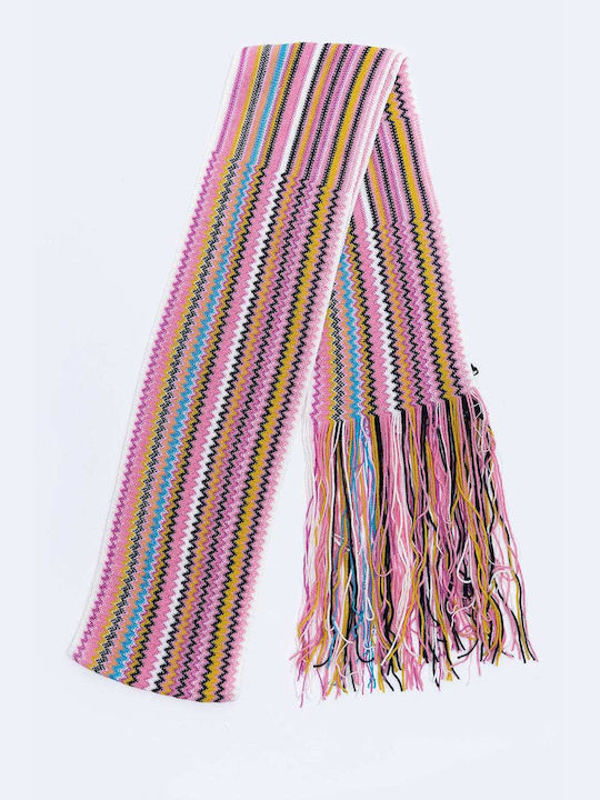 MISSONI Scarf with Stripes and fringes on the hem 14GSCL5WM/D6732