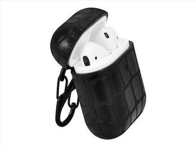 TerraTec Air Box Case Plastic with Hook Stone Black for Apple AirPods 1 / AirPods 2