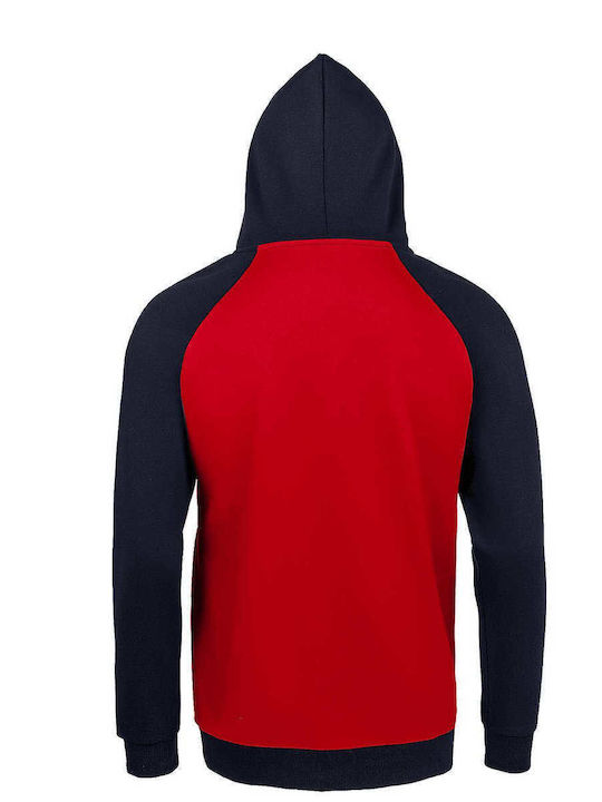 Hoodie Baseball Unisex Organic " I Am Sorry Did I Offened You Deadpool " Red/Navy