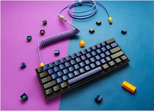 Ducky Premicord Braided Spiral USB 2.0 Cable USB-C Male - USB-A / USB-C Multicolour 1.8m