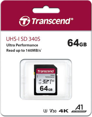 Transcend SDXC 64GB Class 10 U3 V30 A2 UHS-I