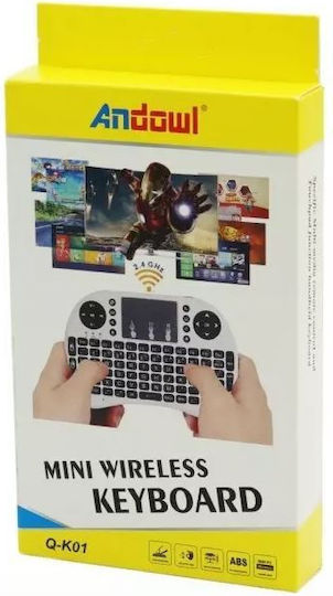 Andowl Q-K01 Wireless Keyboard with Touchpad English US