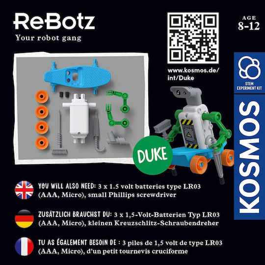 Kosmos Rebotz Duke STEM Εκπαιδευτικό Παιχνίδι Ρομποτικής για 8+ Ετών