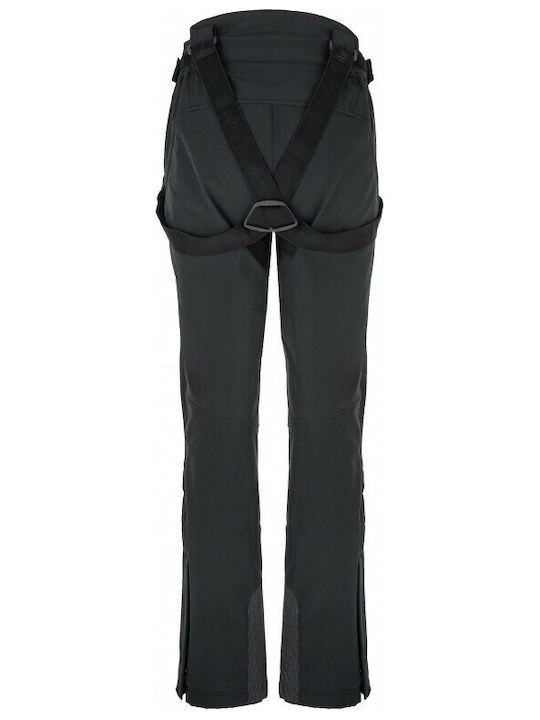 Kilpi Rhea QL0255KI-BLK Pantaloni de schi și snowboard pentru femei Ski & Snowboard Coajă moale Negru