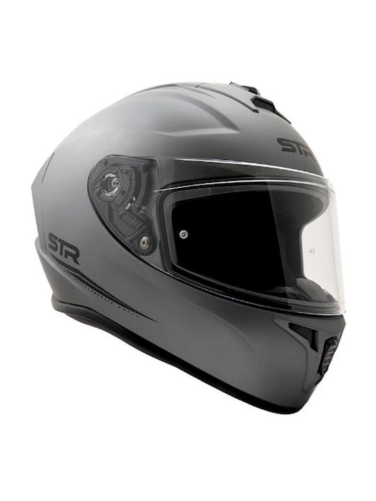 STR Norma Grey/Matt Motorcycle Helmet Full Face ECE 22.05