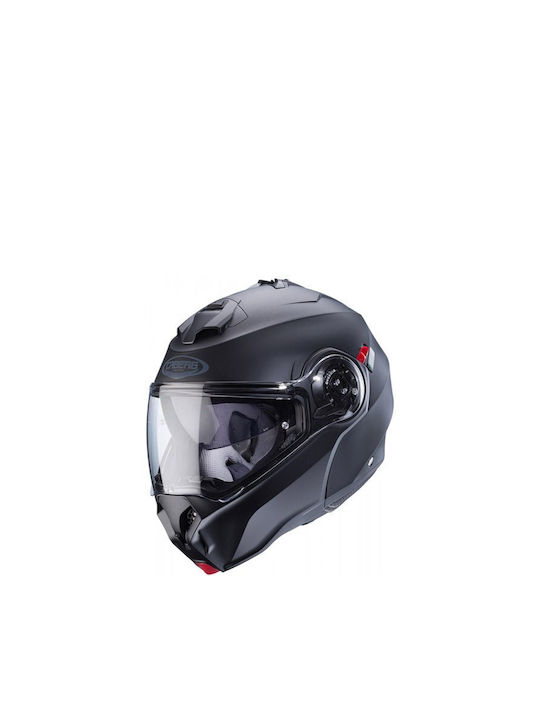 Caberg Duke Evo Matt Black Motorcycle Helmet Flip-Up ECE 22.06 1600gr with Pinlock and Sunvisor