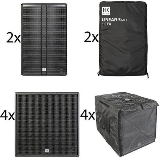 HK Audio Linear 5 MKII 118 Aktiv Subwoofer PA 1000W 18" 55x68.5x56cm.