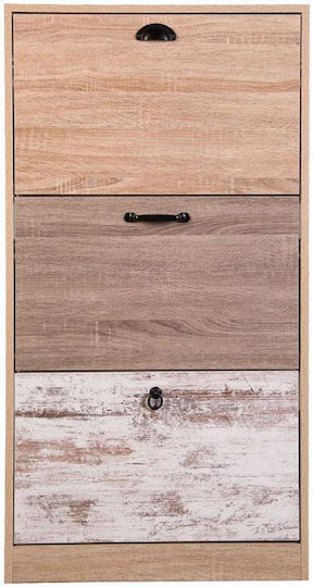 Fylliana Holz Lounge mit 3 Regalen Sonoma Eiche 60x23.5x117cm