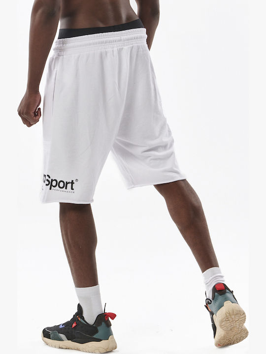 033324 Men's Athletic Shorts White