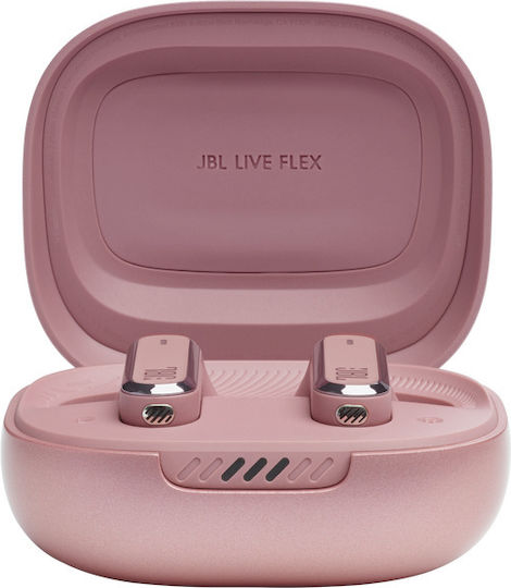 JBL Live Flex Earbud Bluetooth Handsfree Earphones with Sweat Resistance and Charging Case Pink
