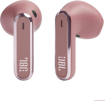 JBL Live Flex Earbud Bluetooth Handsfree Ακουστικά με Αντοχή στον Ιδρώτα και Θήκη Φόρτισης Ροζ