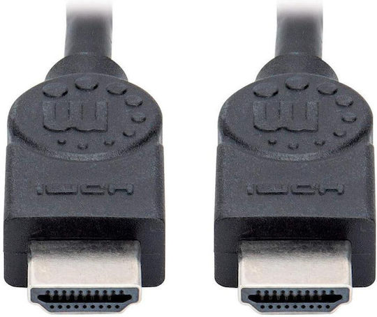 Manhattan Cable HDMI male - HDMI male 7.5m Μαύρο