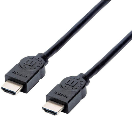Manhattan Cable HDMI male - HDMI male 7.5m Μαύρο