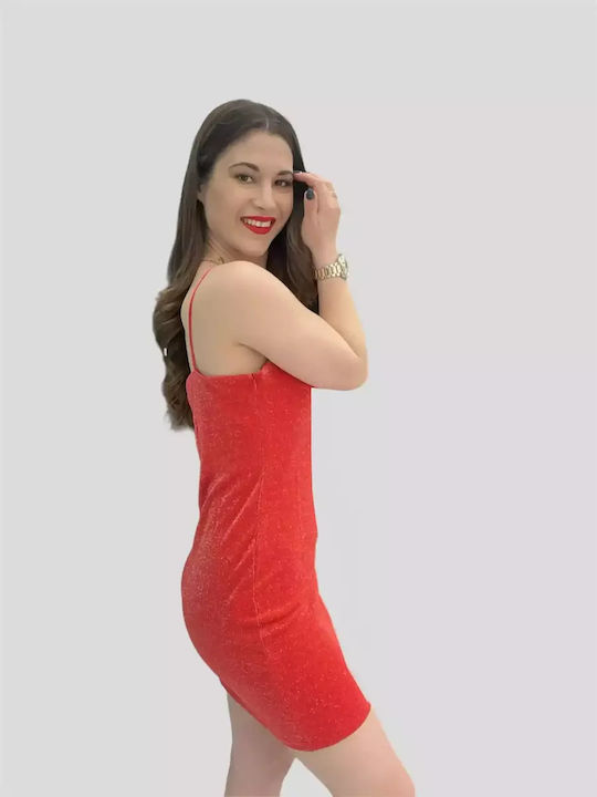 Rotes Damen-Minikleid