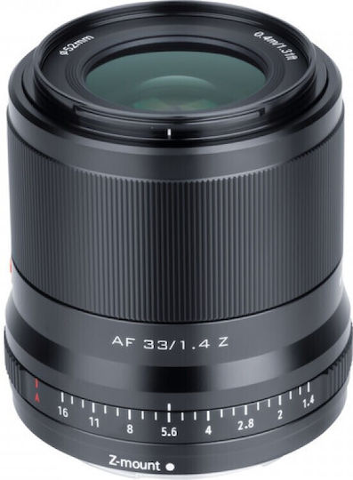 Viltrox Crop Camera Lens AF 33mm f/1.4 for Nikon Z Mount Black