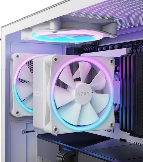 NZXT T120 RGB Ψύκτρα Επεξεργαστή για Socket AM4/AM5/1200/115x/1700 White