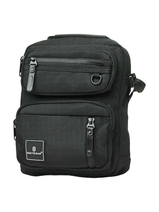 Herrentasche Schulter / Crossbody Schwarz