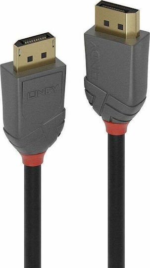 Lindy Кабел DisplayPort мъжки - DisplayPort мъжки 2м Черен (36482)