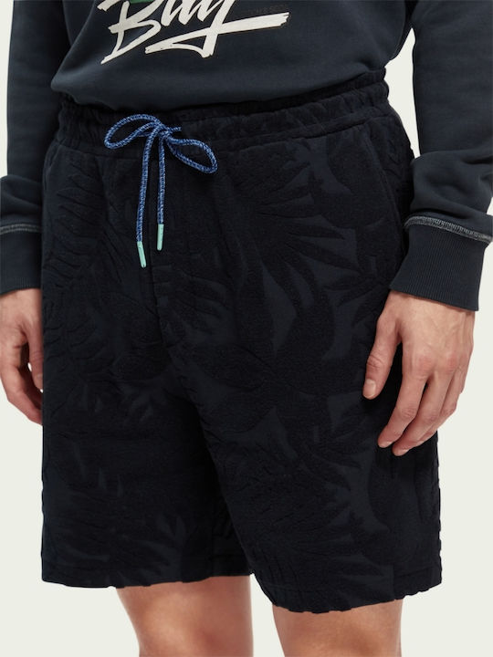 Jacquard Ανδρική Βερμούδα Navy Μπλε