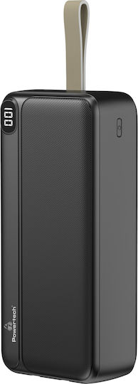 Powertech PT-1065 Power Bank 30000mAh 22.5W with USB-A Port and USB-C Port Power Delivery / Quick Charge 2.0 Black