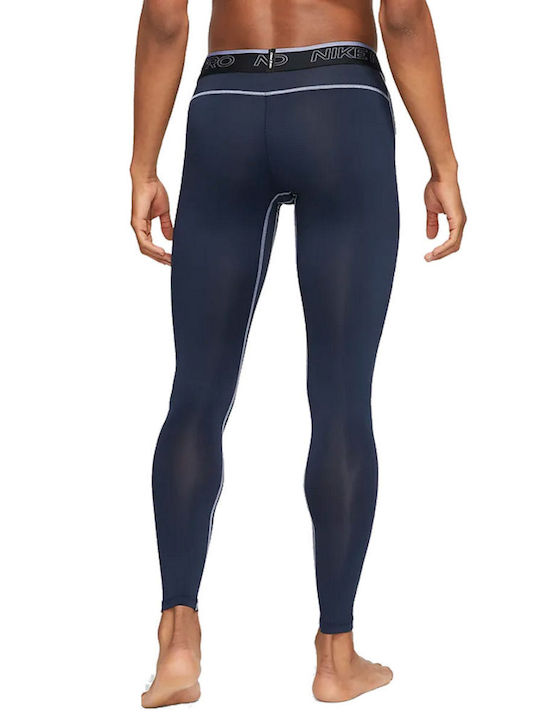 Nike Pro Dri-Fit Мъжки Спортни Клинове Дълга Син