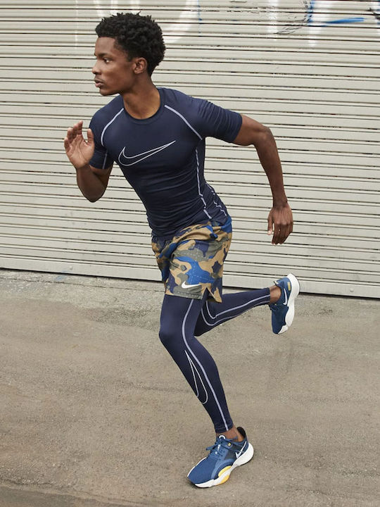 Nike Pro Dri-Fit Мъжки Спортни Клинове Дълга Син