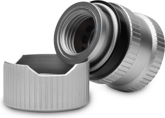 Ekwb EK-Quantum Torque Drain Valve Fittings Satin Titanium White